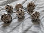 6 porseleinen deurknoppen, Antiek en Kunst, Ophalen of Verzenden