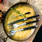 Laguiole Tapas bestekset 16 delig Zwart, Overige materialen, Nieuw, Ophalen of Verzenden, Vaatwasserbestendig