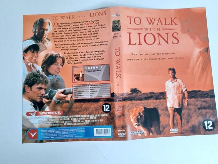 to walk with lions, Cd's en Dvd's, Dvd's | Drama, Zo goed als nieuw, Drama, Vanaf 12 jaar, Ophalen of Verzenden