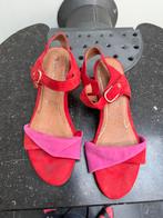 Tamaris Dames sandalen suede met sleehak maat 39, Overige kleuren, Gedragen, Sandalen of Muiltjes, Ophalen of Verzenden