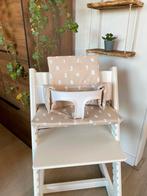 Beige kussenset voor kinderstoel stokke tripp trapp, Ophalen of Verzenden, Nieuw, Meegroeistoel, Stoelverkleiner