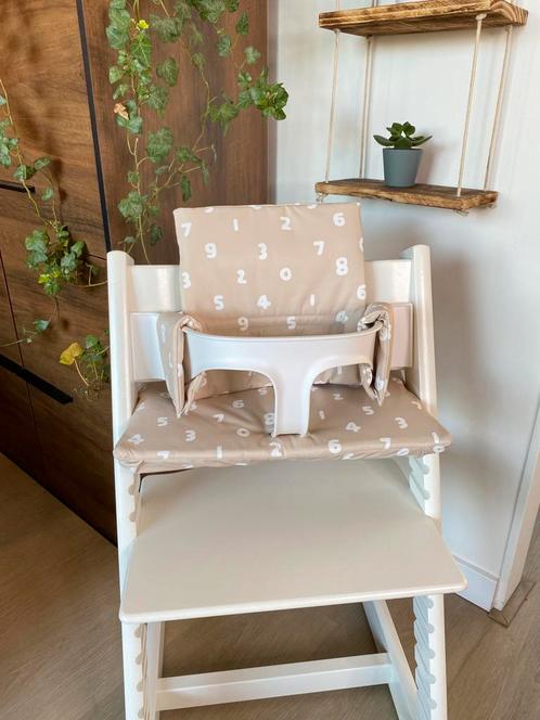 Beige kussenset voor kinderstoel stokke tripp trapp, Kinderen en Baby's, Kinderstoelen, Nieuw, Meegroeistoel, Stoelverkleiner