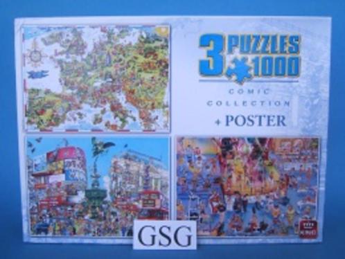 Comic collection 3x 1000 st nr. 5155, Hobby en Vrije tijd, Denksport en Puzzels, Zo goed als nieuw, Meer dan 1500 stukjes, Ophalen