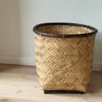 Rattan mand/bloempot/plantenmand/opbergmand groot, Ophalen of Verzenden, Zo goed als nieuw