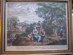 PRIMA VERA, Mooie Kleuren Gravure van ZUCCARELLIGoede lijstt, Antiek en Kunst, Ophalen of Verzenden