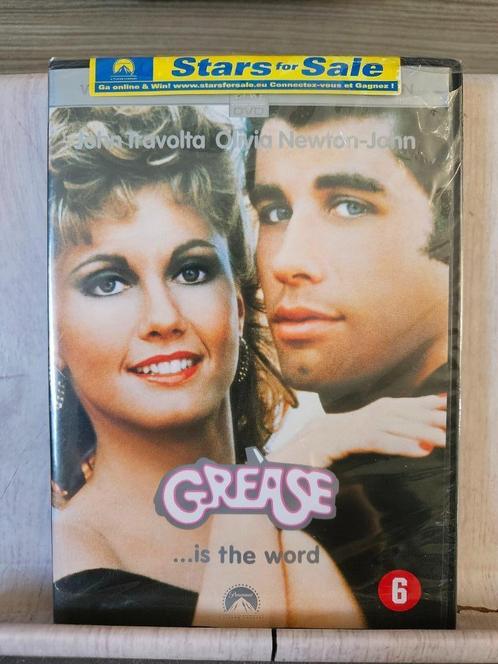GREASE (1978) John Travolta / Olivia Newton John Dvd NIEUW, Cd's en Dvd's, Dvd's | Drama, Nieuw in verpakking, Drama, Vanaf 6 jaar