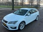 Seat Leon ST 1.8-TSI FR 2014 Wit, Auto's, USB, Leder en Stof, Wit, Stationwagon