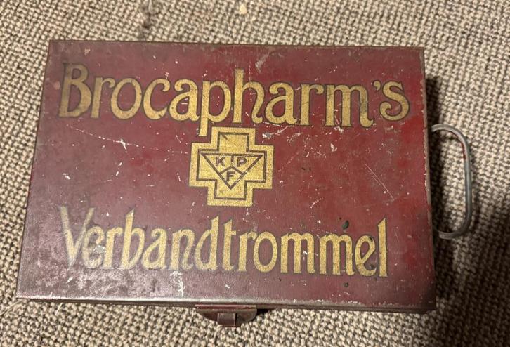 Oude verbandtrommel, Antiek en Kunst, Curiosa en Brocante, Ophalen of Verzenden