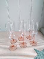 Prachtig! Set 6x champagne glas roze Luminarc, Verzamelen, Glas en Borrelglaasjes, Ophalen of Verzenden, Zo goed als nieuw