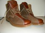 Vintage Italiaanse Alkis halfhoge dames schoenen., Ophalen, Bruin, Wandelschoenen, Zo goed als nieuw