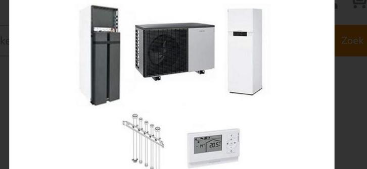 Viessmann vitocal 222 8kW met 200 liter boiler, Doe-het-zelf en Verbouw, Verwarming en Radiatoren, Nieuw, Overige typen, 80 cm of meer
