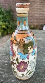 Antiek Perzisch Qajar keramiek rond fles, Antiek en Kunst, Ophalen of Verzenden