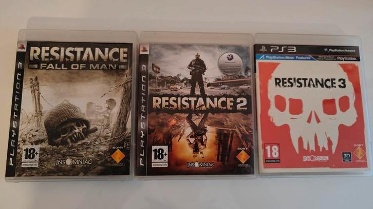 Resistance Trilogy PS3 Games, Spelcomputers en Games, Games | Sony PlayStation 3, Gebruikt, Shooter, 1 speler, Vanaf 18 jaar, Ophalen of Verzenden