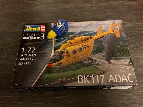 Revell Level 3 BK117 ADAC Helicopter 1-72, Hobby en Vrije tijd, Modelbouw | Vliegtuigen en Helikopters, Zo goed als nieuw, Helikopter