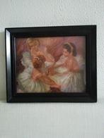 Schattig schilderijtje van balletmeisjes, Antiek en Kunst, Ophalen of Verzenden