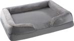 Hondenmand - Orthopedisch - Maat L - Grijs - 106 x 80 x 18cm, Info@wwc-trading.com, Nieuw, WW Company Trading B.V., Polyester