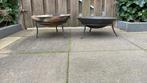Metalen vuurschalen - Set van 2, Tuin en Terras, Vuurschalen, Ophalen, Gebruikt