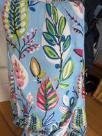 Hoge kwaliteit Lichtblauwe gordijnen met bloem motief, Huis en Inrichting, Stoffering | Gordijnen en Lamellen, Bloemen, Ophalen of Verzenden