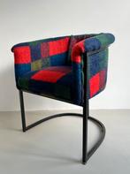 PTMD Stoel opnieuw bekleed uniek exemplaar, Ophalen, Overige kleuren, Eyecatcher Uniek Stoer Warm Geruit, Metaal