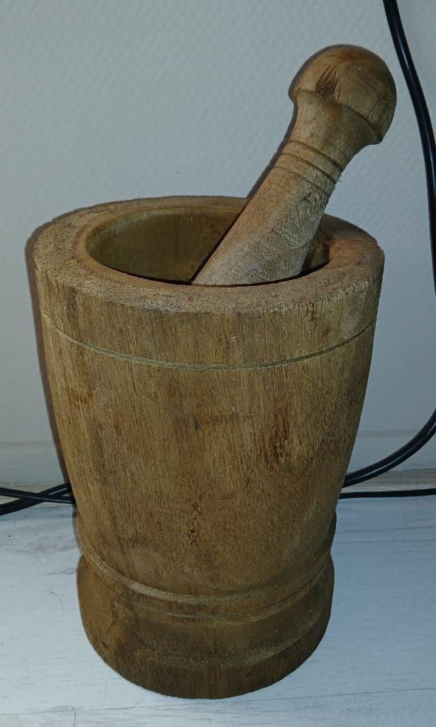 vijzel met stamper, Huis en Inrichting, Woonaccessoires | Overige, Zo goed als nieuw, Ophalen of Verzenden