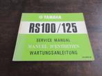 Yamaha RS100 RS125 werkplaatshandboek service manual, Ophalen of Verzenden, Yamaha