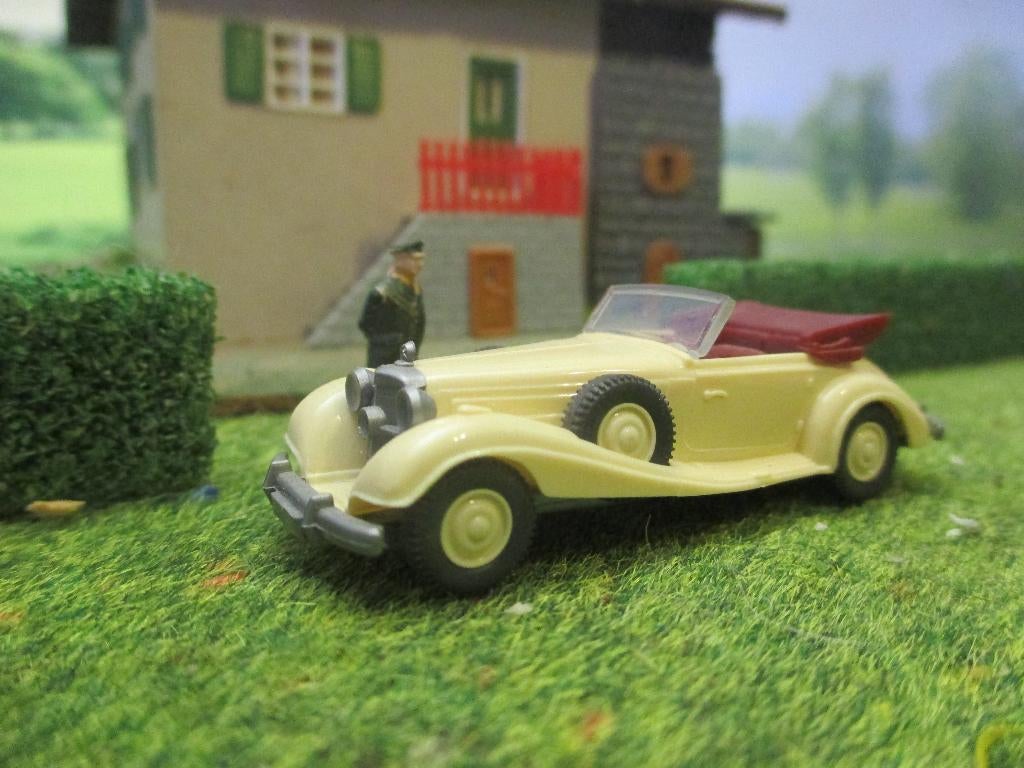 1936 -1940 Mercedes Benz W29 540K - Wiking creme, Ophalen of Verzenden, Zo goed als nieuw, Auto, Wiking