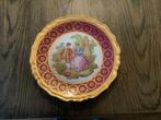 Antiek decoratief bord - Romantisch tafereel limoges 3 stuks, Antiek en Kunst, Antiek | Wandborden en Tegels, Verzenden