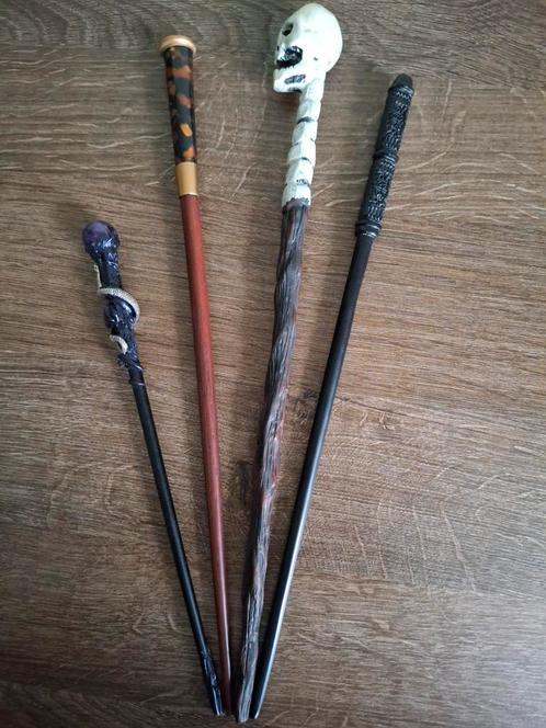 Harry Potter Toverstaf Set - 4 stuks, Verzamelen, Harry Potter, Zo goed als nieuw, Replica, Ophalen of Verzenden