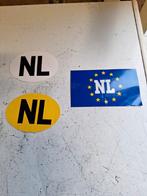 3x auto sticker NL voor oldtimer youngtimer auto Nederland, Ophalen of Verzenden, Zo goed als nieuw, Auto of Motor