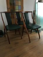 Set 3 Vintage Webe AWA stoel stoelen Teeffelen zeldzaam, Ophalen, Bruin, Zo goed als nieuw, Nvt