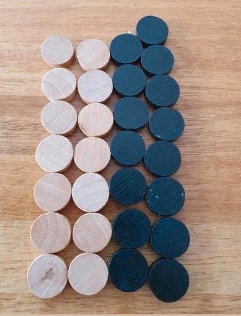 Kleine damschijven, damstenen, Hobby en Vrije tijd, Gezelschapsspellen | Bordspellen, Een of twee spelers, Ophalen of Verzenden