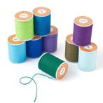 9x Waxdraad Set B / Wax Draad Koord Leer Was Naaien Klossen, Verzenden, Nieuw, Draad