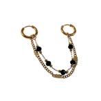 Dottilove Oorbellen Dames Gold Plated RVS Oorringen Ketting, Met kristal, Overige materialen, Hangers, Birgitta-Gracht 33, 6465 EL Kerkrade, Nederland