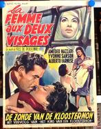 Fimposter La femme aux deux visages De zonde v/d kloosternon, Ophalen of Verzenden, A1 t/m A3, Film en Tv, Rechthoekig Staand
