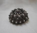 Zilveren apart broche met draaibaar bovenstuk nr.767, Sieraden, Tassen en Uiterlijk, Antieke sieraden, Verzenden, Zilver, Broche