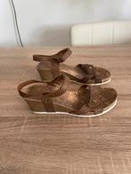Stoere bruine leren sandalen sleehak Panamajack juila 41, Uitgeest, Bruin, Tweedekansshop, Zo goed als nieuw