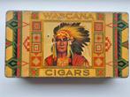 Wascana Cigars sigaren blik Kampen Indiaan, Verzamelen, Blikken, Ophalen of Verzenden, Gebruikt, Overige