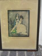 JENNIE HARBOUR, 1893-1959 Kleur Ets Mij Ladys Toilet, Antiek en Kunst, Kunst | Etsen en Gravures, Ophalen