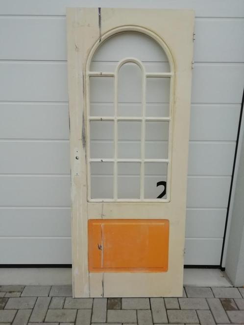 binnendeur (33) Paneel en bijzonder glas, 82,5x201,5 cm, Doe-het-zelf en Verbouw, Deuren en Horren, Gebruikt, Binnendeur, 200 tot 215 cm