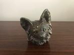 muurdecoratie kop vlinderhindje / chihuahua gips / plaas, Antiek en Kunst, Curiosa en Brocante, Ophalen of Verzenden