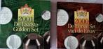 2X GULDEN MUNTENSETS 2000-2001, Postzegels en Munten, Munten | Nederland, Ophalen of Verzenden, Koningin Beatrix, Euro's, Setje