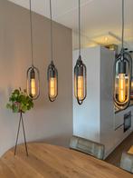 Hanglamp Eettafel staal - Industrieel Design, Ophalen, Zo goed als nieuw, Metaal, 75 cm of meer