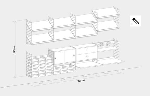 String System Furniture complete set!, Huis en Inrichting, Kasten | Stellingkasten, Zo goed als nieuw, Ophalen