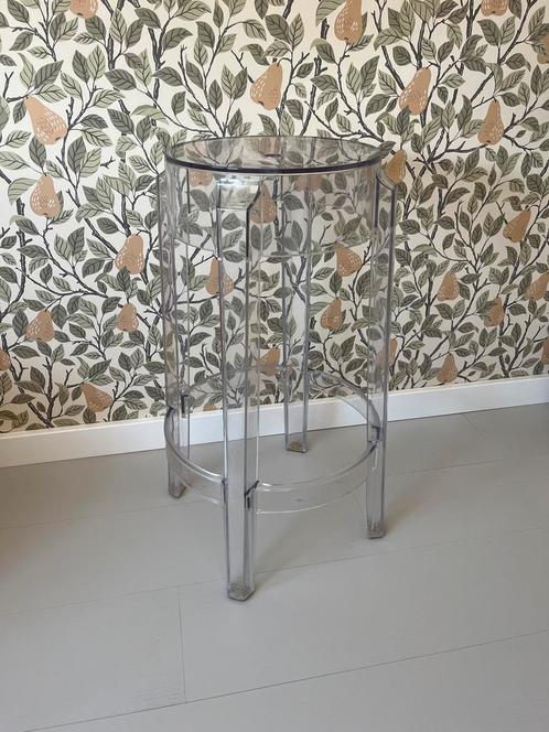 Kartell Ghost Kruk transparant, Huis en Inrichting, Stoelen, Gebruikt, Eén, Kunststof, Overige kleuren, Ophalen