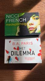 Thrillers: Nicci French & B.A. Paris, Ophalen of Verzenden, Zo goed als nieuw, Europa overig