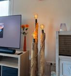 Vintage Boomstam Vloerlamp Touwlampshop, Ophalen, 100 tot 150 cm, Vintage, Zo goed als nieuw
