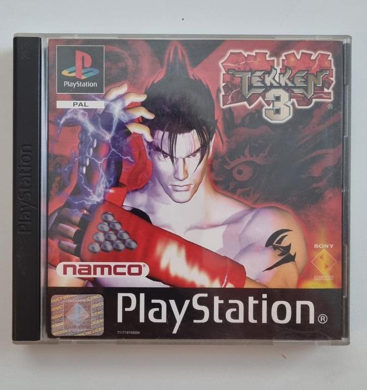 Tekken 3 PS1 - Compleet & Zeer Goede Staat!, Spelcomputers en Games, Games | Sony PlayStation 1, Zo goed als nieuw, Vechten, 2 spelers