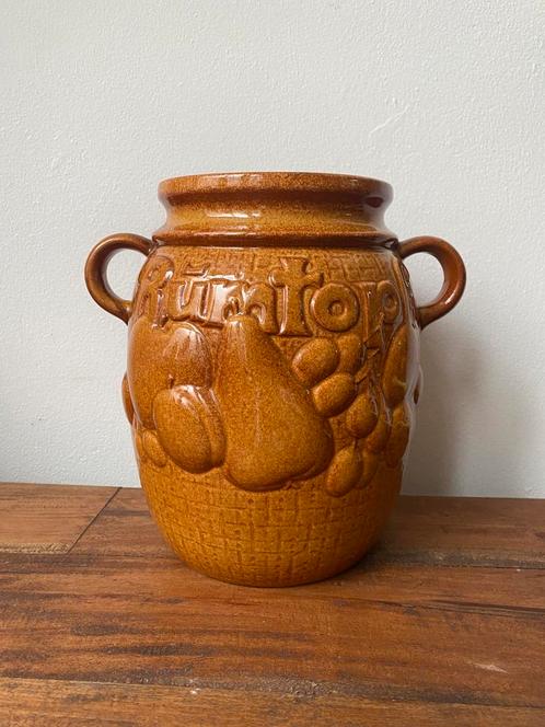 Vintage West Germany Rumtopf keramieken pot, Antiek en Kunst, Antiek | Vazen, Ophalen of Verzenden