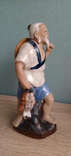 Vintage Chinese Visser Keramiek Figuur, Antiek en Kunst, Ophalen of Verzenden