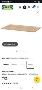 ☆nieuw☆ plank van ikea komplement 100x85cm, Ophalen, Nieuw, 50 tot 100 cm, Minder dan 100 cm